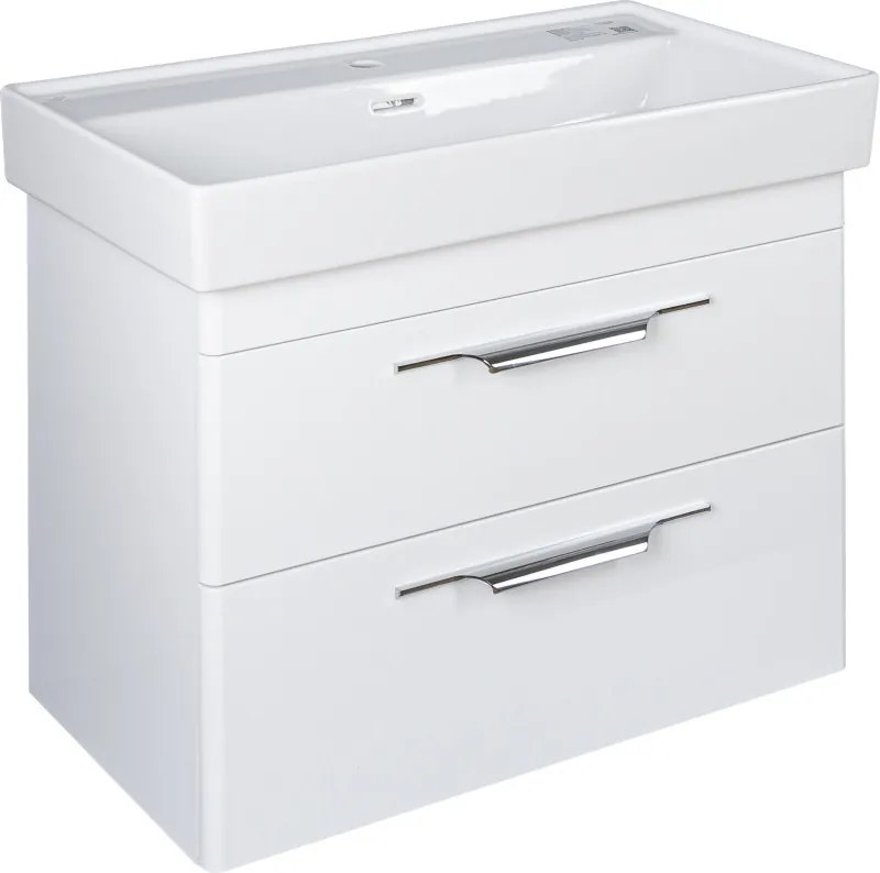 TMP LUX 60 fali fürdőszobabútor - CeraStyle SHARP 37100 mosdóval - 60 x 48 cm