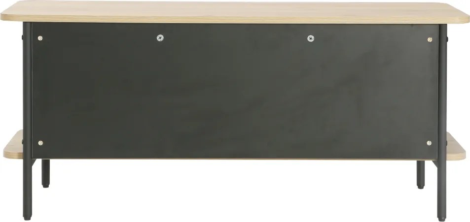 Polcos állvány, tölgy/fekete, SEFLOS