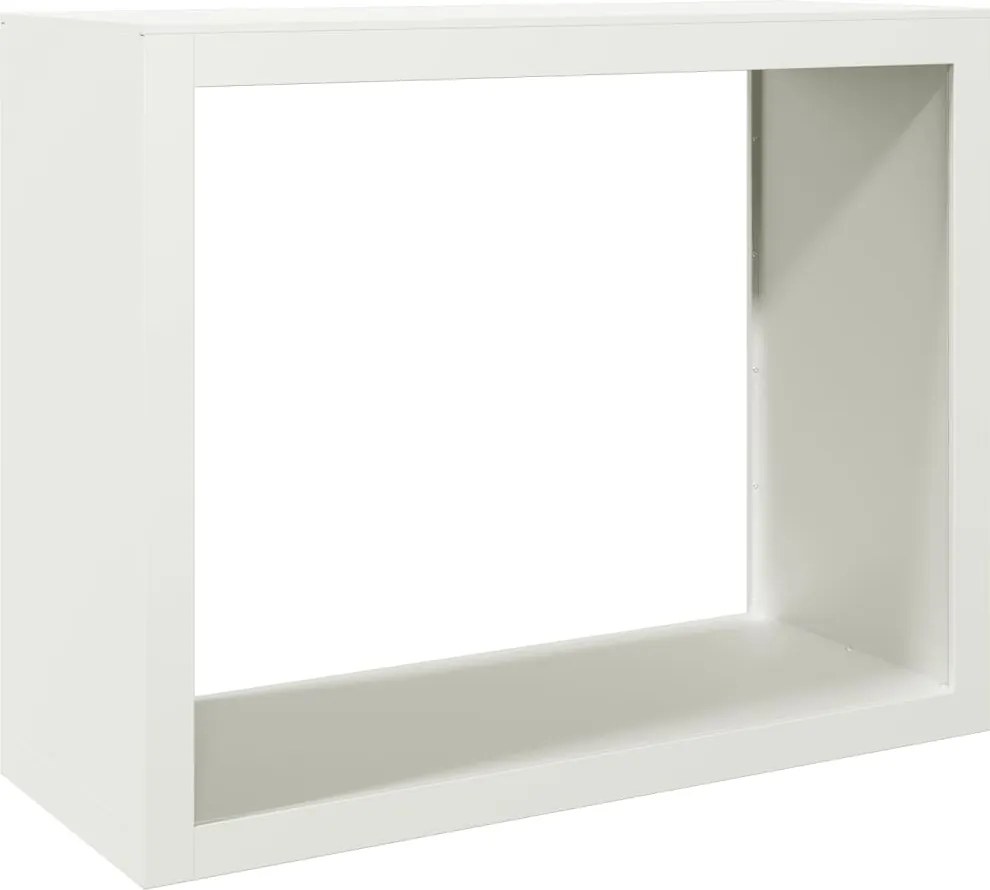 vidaXL fehér acél tűzifatároló 100 x 40 x 80 cm