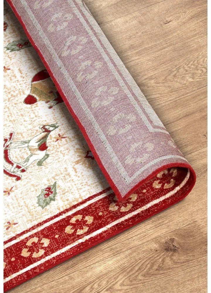 Piros pamutkeverék futószőnyeg karácsonyi mintával 80x200 cm Toy's Delight Red Christmas – Villeroy&amp;Boch