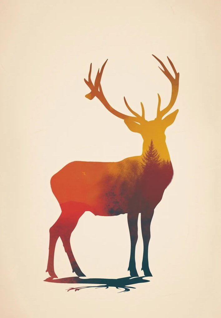 Poszter 68x98cm Erdei Monarchia fénye