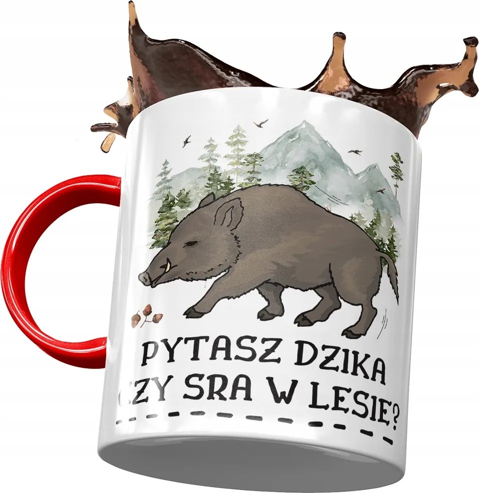 Bögre Piros Vicces Kérdezed Vad Vagy ? Nyomtatott Fotóval