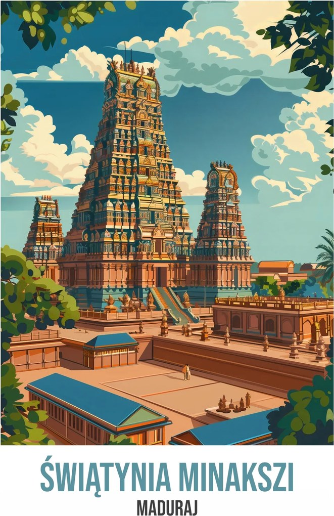 Poszter 67,5x95cm Minaksi templom