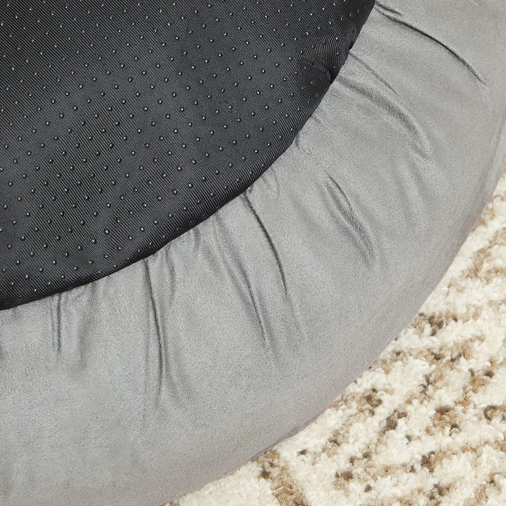 Kutyaágy kerek kisállat fekhely, S méret, világosszürke | FEANDREA Outlet