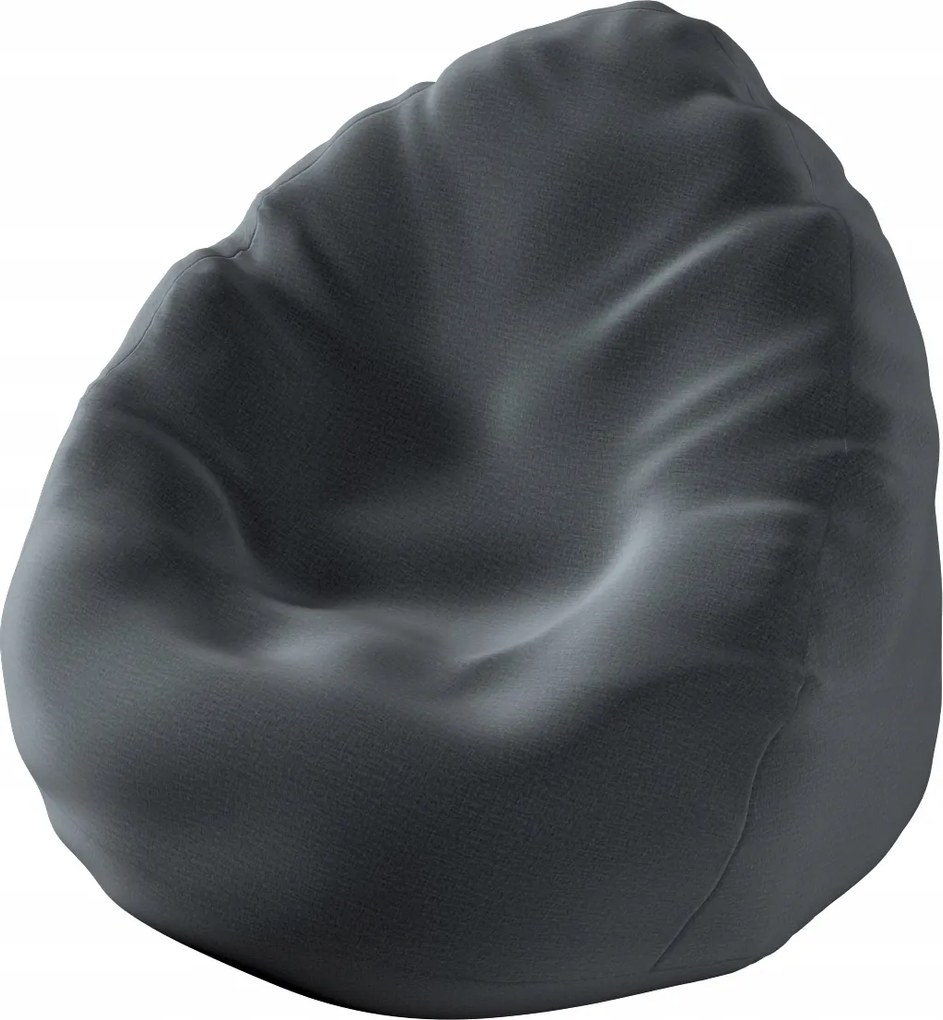 Ülőzsák huzat Ø80 x 115 cm grafit bársony