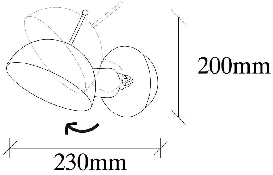 Világoskék-bronzszínű fali lámpa ø 15 cm Sivani – Opviq lights