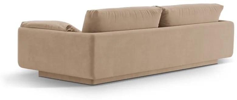 Bézs bársony kanapé 220 cm Torino – Micadoni
