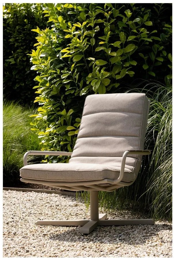 Világosszürke fém kerti fotel Coosa – Exotan