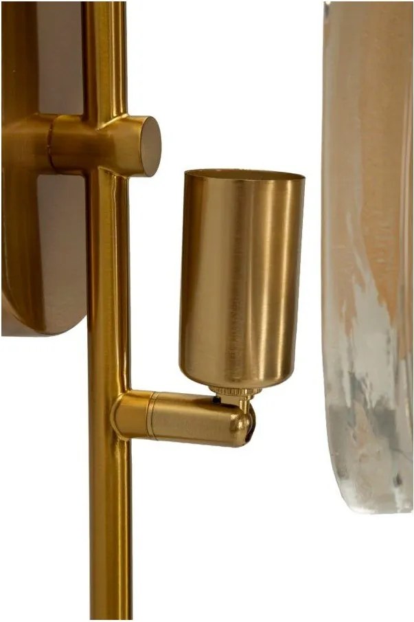 Aranyszínű üveg fali lámpa Softy – Mauro Ferretti