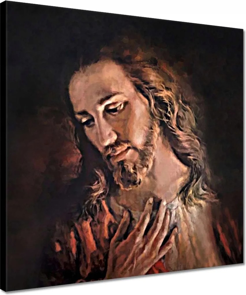 Vászonkép 40x40 Jézus Krisztus arca