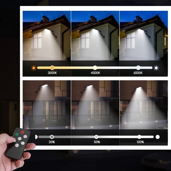 Aigostar - LED dimmelhető napelemes lámpa s érzékelővel 2,3W 5,5V IP65 + DO