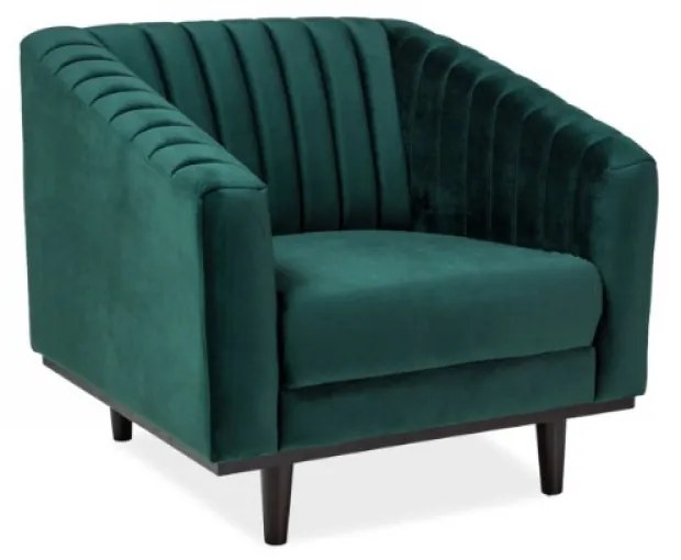 Asprey Velvet 1 fotel zöld