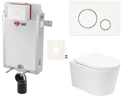 Fali WC szett SAT BREVIS befalazáshoz SIKOSZBRTOR70
