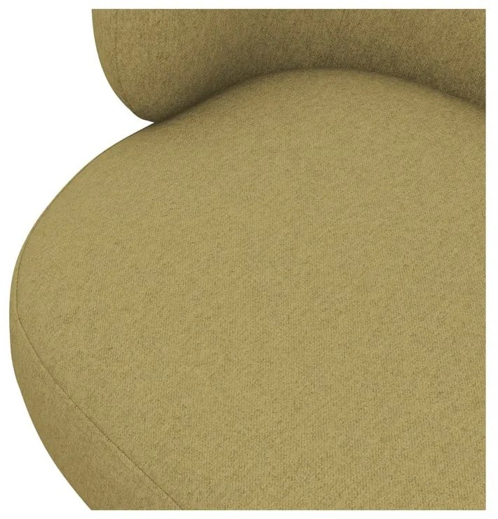 Mustársárga fotel Hina – Makamii