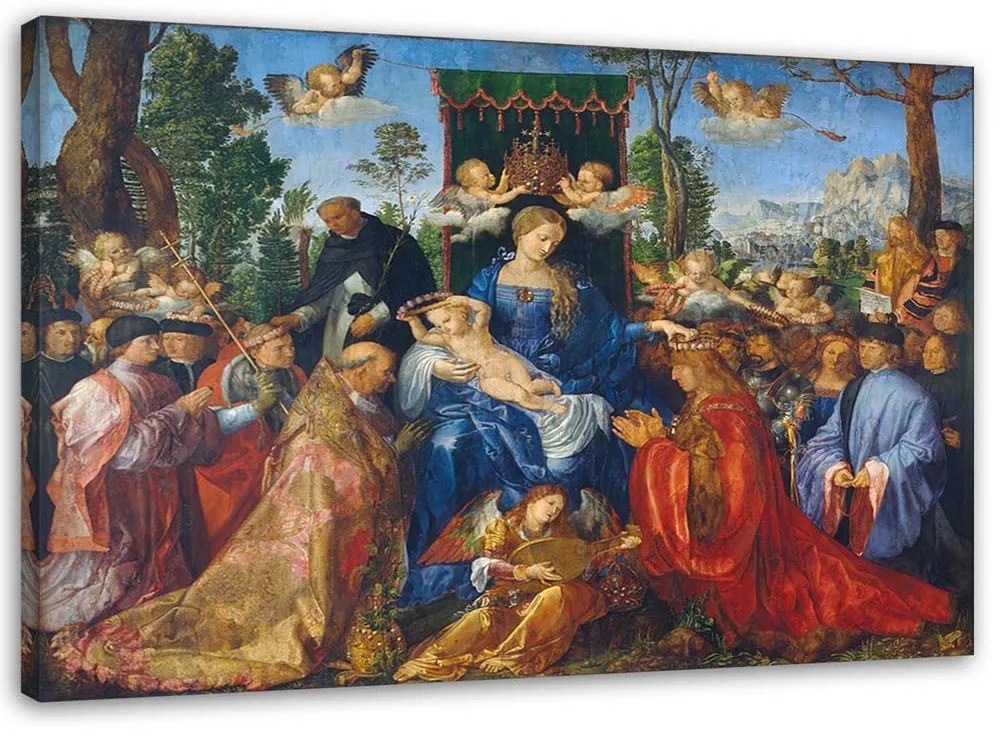 Gario Vászonkép Rózsafüzér ünnepe - Albrecht Dürer, reprodukció Méret: 120 x 80 cm
