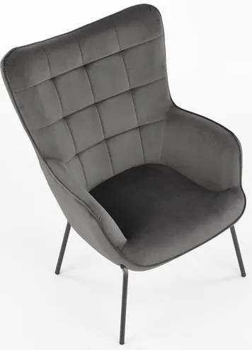 CASTEL fotel világos szürke