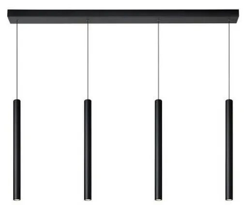 Lucide 74403/04/30 – Dimmelhető Csillár Zsinóron LORENZ 4×LED/4W/230V Fekete
