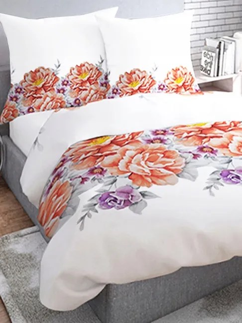 Szatén ágynemű 140/200 70/90 334 virág