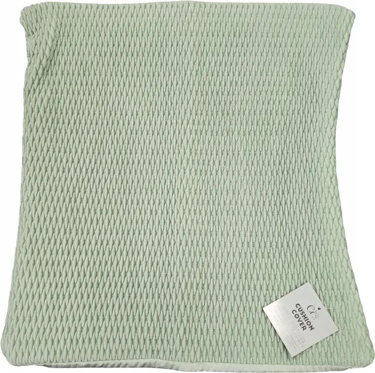 Jancsi párnahuzat dombornyomott puha dekoratív zöld 45x45