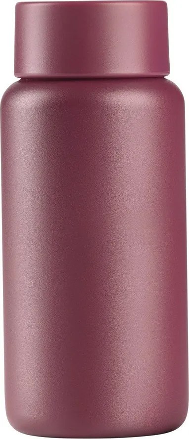 Borvörös rozsdamentes acél termobögre 400 ml Singles – Zone