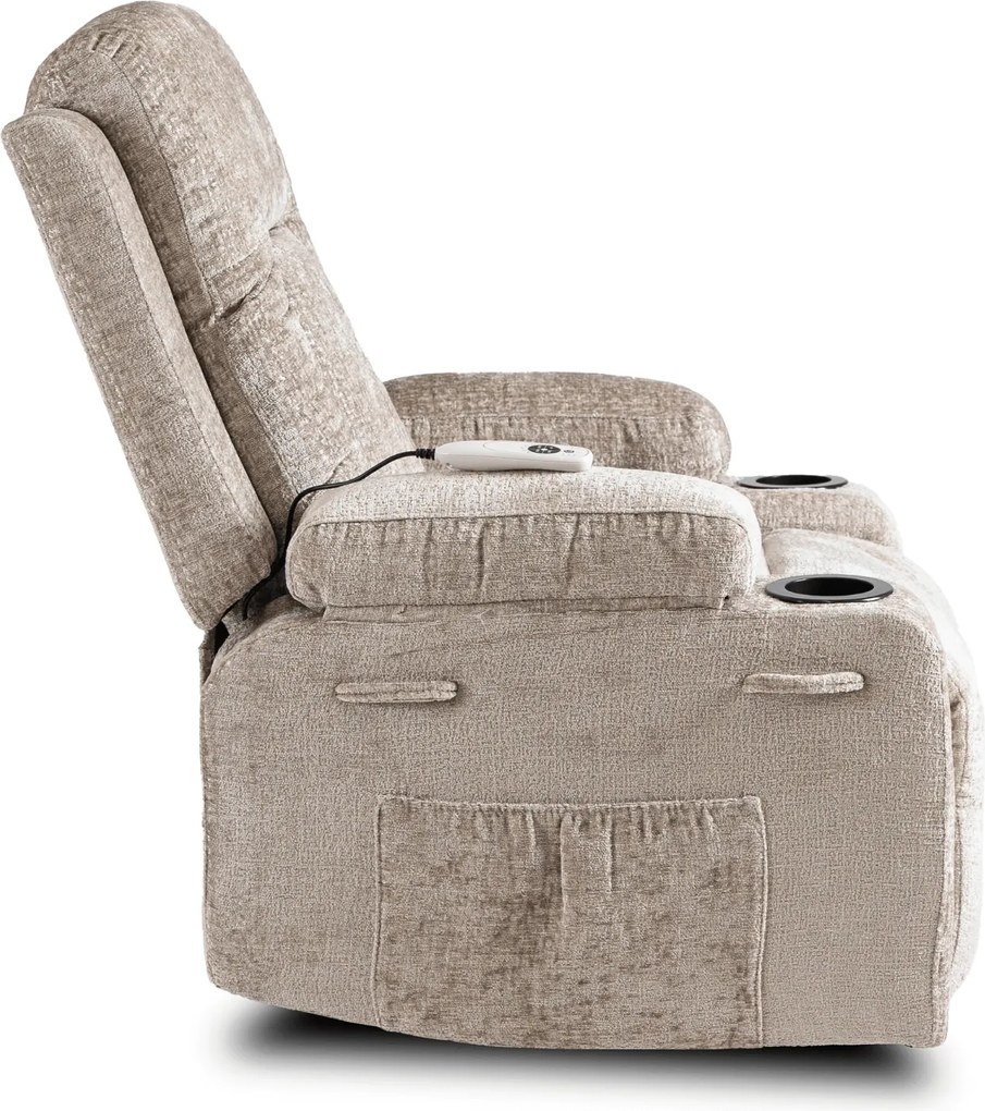 Masszázsfotel Banesto (bézs bársony) . Akció -21%. 1128929