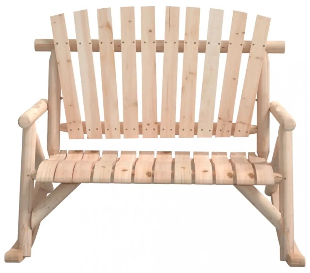 vidaXL 2 személyes tömör lucfenyő kerti hintapad 123 x 96 x 102 cm
