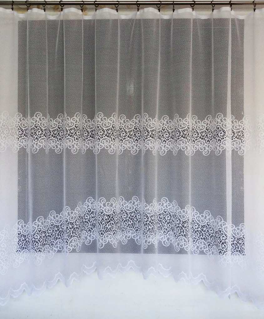 Mg Függöny 964/510 Fehér 300X180 kész Bt pol