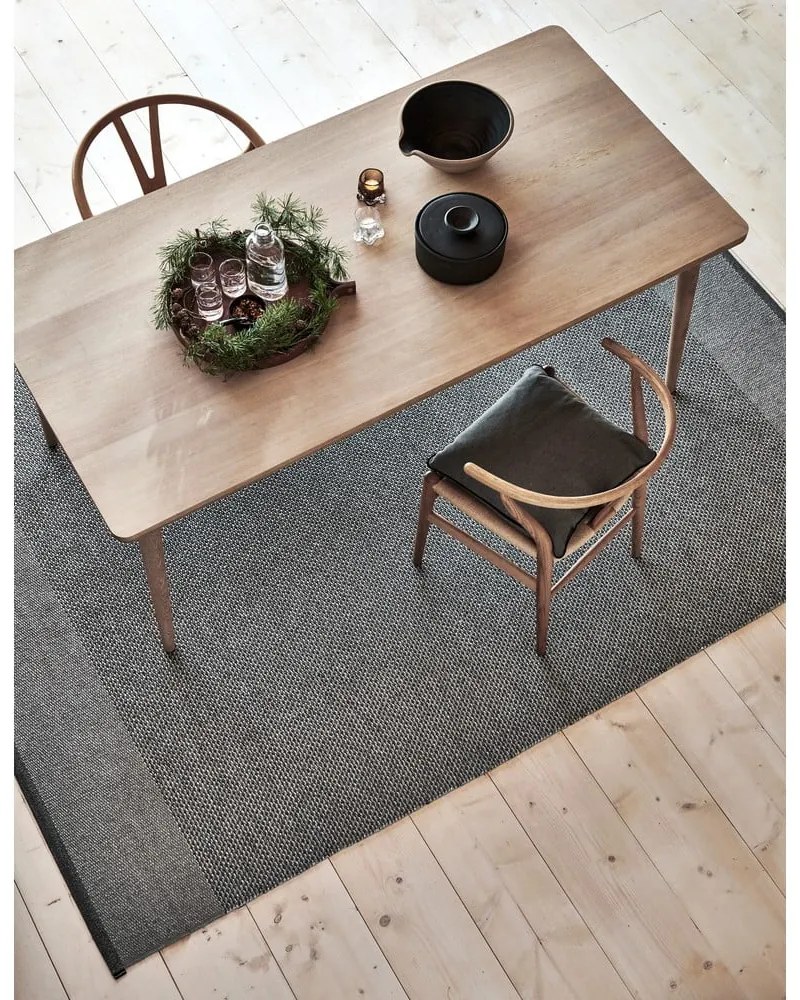 Antracitszürke kültéri-beltéri futószőnyeg 70x200 cm Edit Charcoal – Pappelina