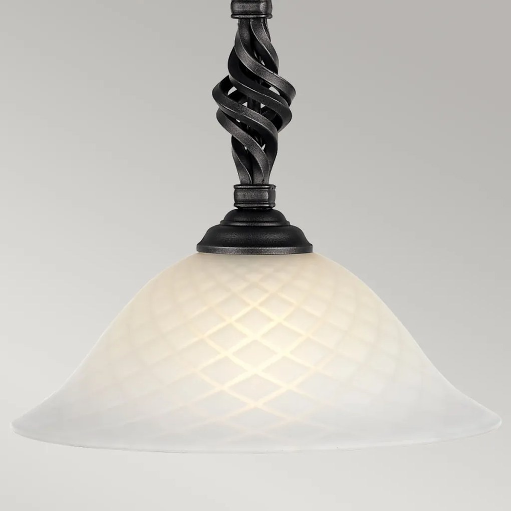 ELSTEAD PB-P-BLACK PEMBROKE Klasszikus Függesztett Lámpa Fehér, Fekete E27 IP20