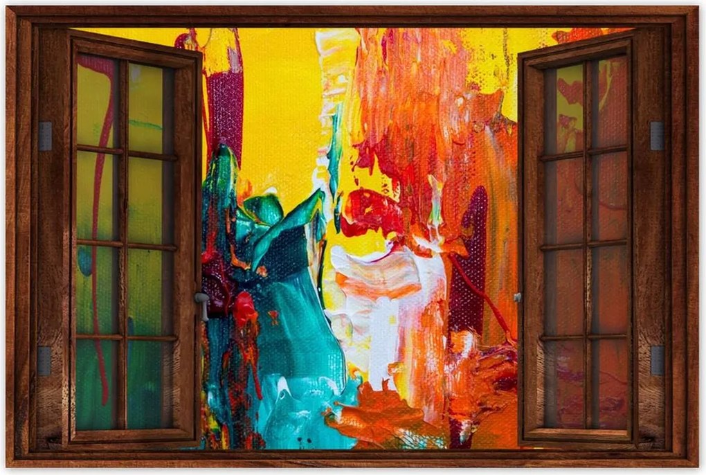 Poszterek 90x60 Absztrakt Oroszlán