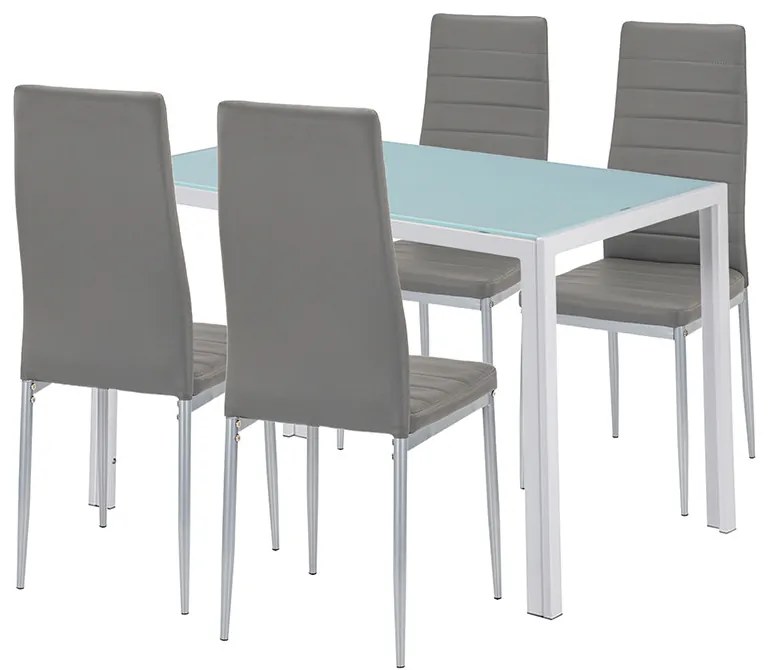 Midland 4+1 étkező garnitúra szürke-szürke