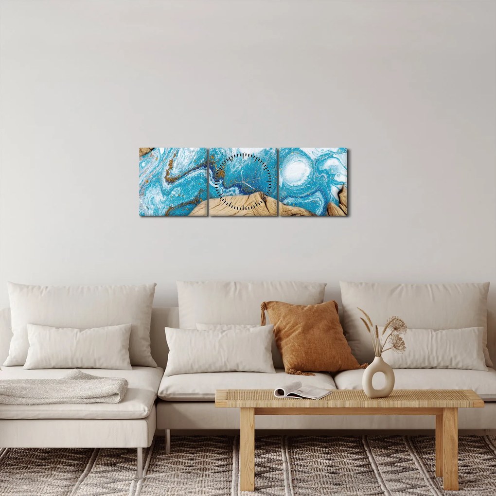 Kép - Fa (órával) (90x30 cm)