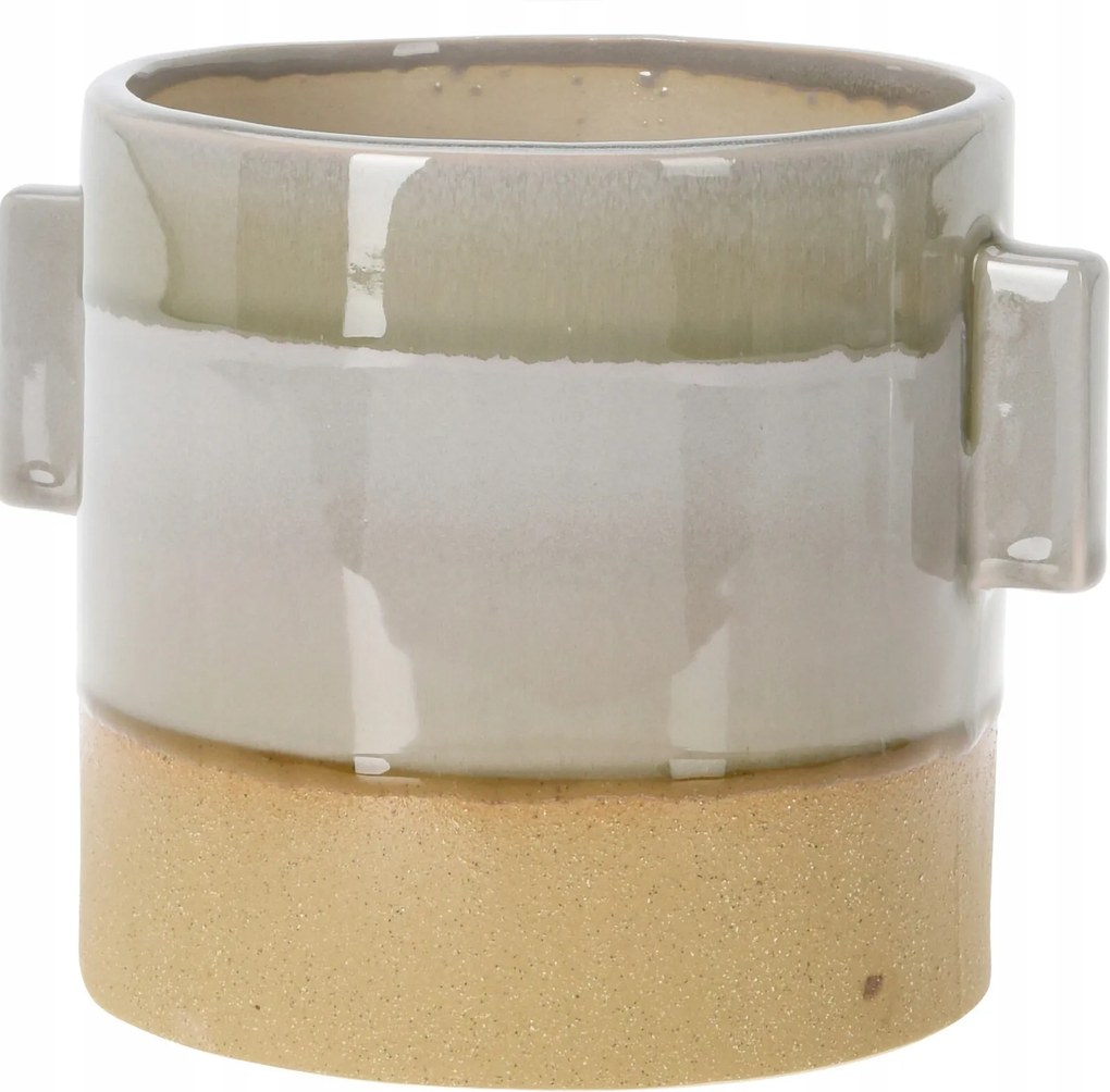 Virágtartó Kerámia Fedél Kerek 13,8x14CM