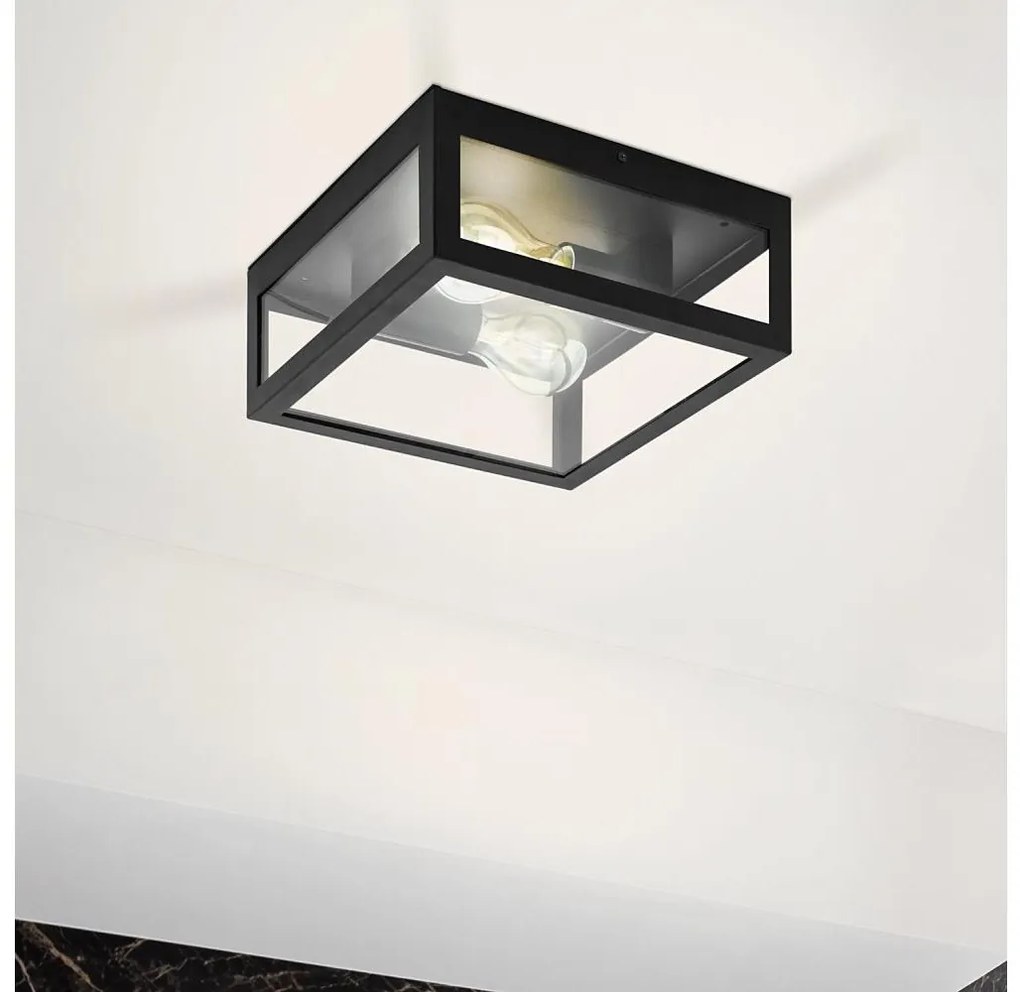 Eglo 99122 - AMEZOLA fürdőszobai mennyezeti lámpa 2xE27/40W/230V IP44