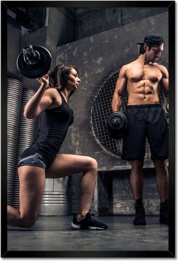 Poszterek keretben 40x60 Illegális edzőterem Je Ba