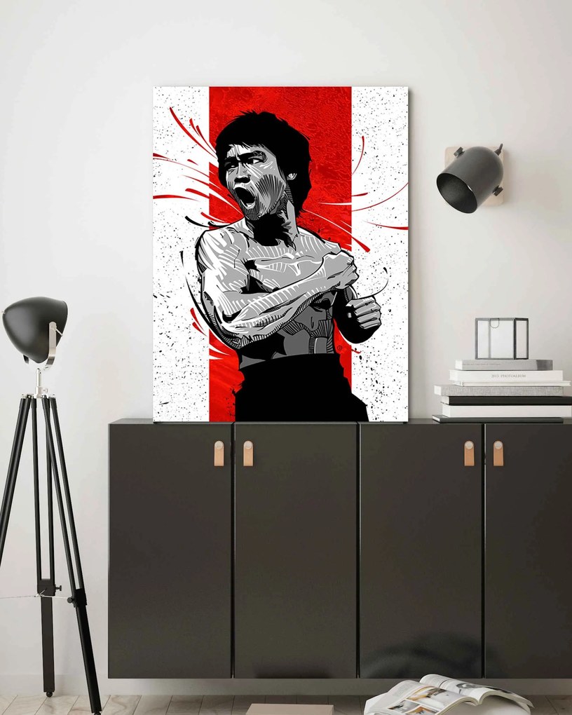 Gario Vászonkép Bruce Lee sárkányos története - Nikita Abakumov Méret: 60 x 90 cm