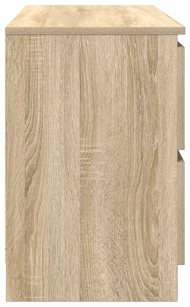 sonoma tölgy színű szerelt fa TV-szekrény 100x35x54 cm