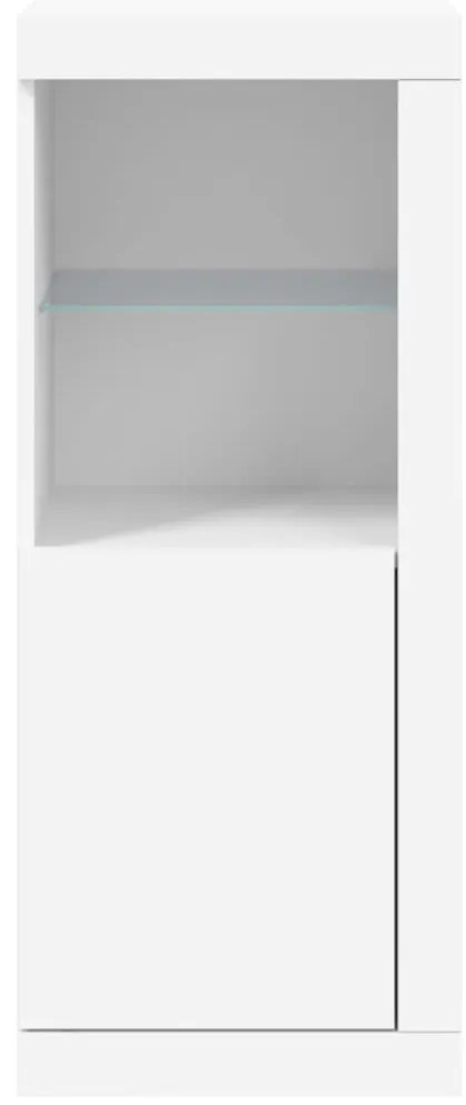 fehér tálalószekrény LED-világítással 41 x 37 x 100 cm