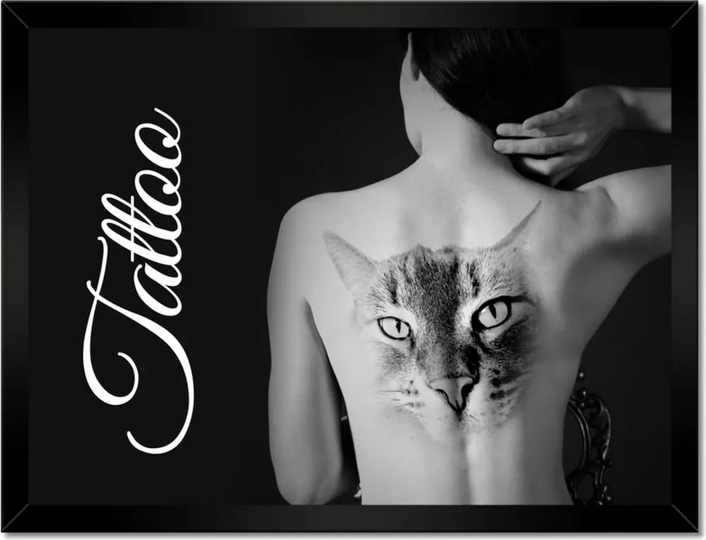 Poszterek keretben 40x30 Tetovált lány