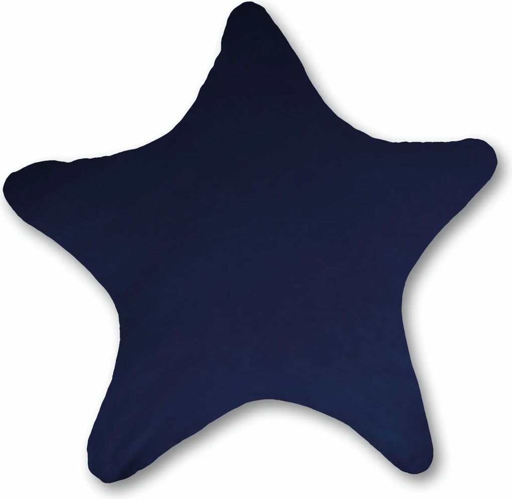 Tengeri csillag díszpárna, sötétkék-fehér