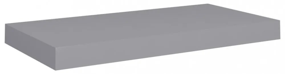 szürke MDF lebegő fali polc 50 x 23 x 3,8 cm