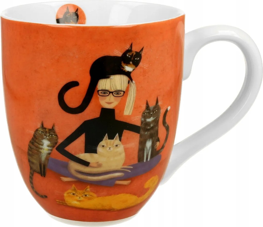 XXL Bögre Cindy És Macskák dobozban 1000 ml Nagy Literes Bögre