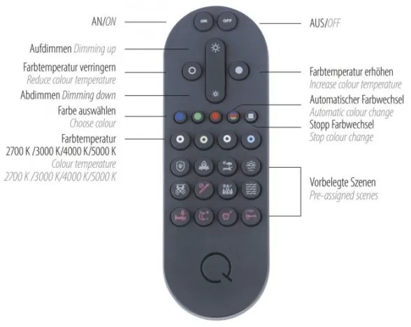 Paul Neuhaus 8007-70-LED Q-PIATO LED/35W/230V 2700-5000K állítható fényű lámpa+D