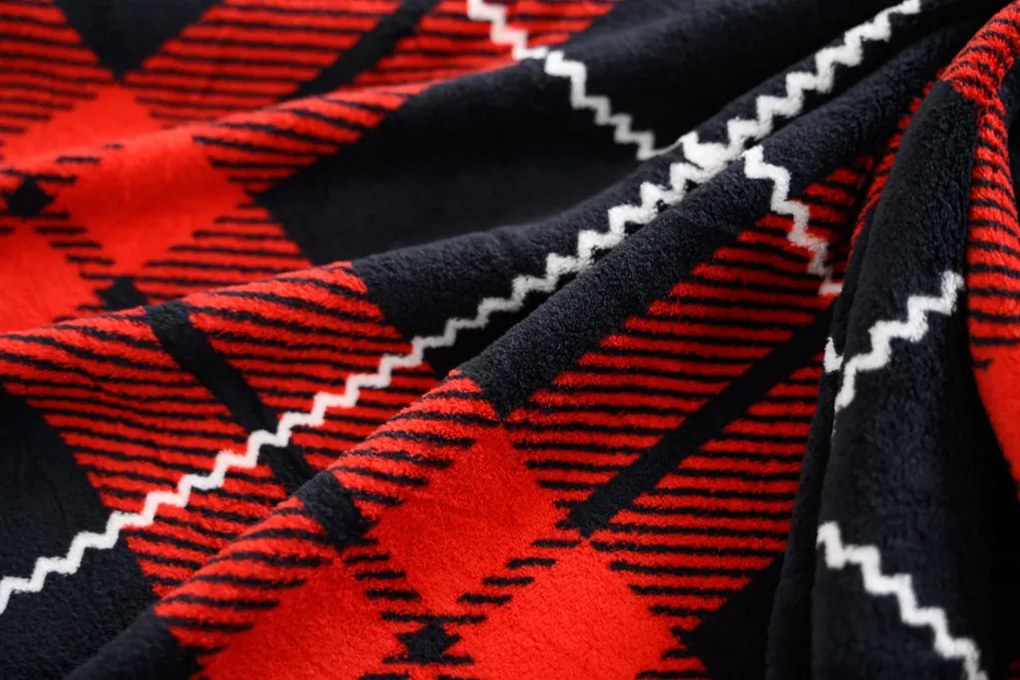 Mikroplüss ágyneműhuzat ALBURY piros Ágyneműhuzat mérete: 70 x 90 cm | 140 x 220 cm