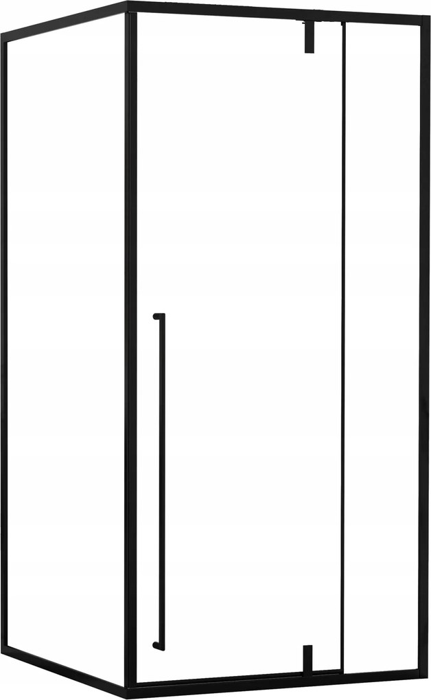 Fekete Zuhanykabin 110x80x190cm Loft Black Daro Indes Univerzális