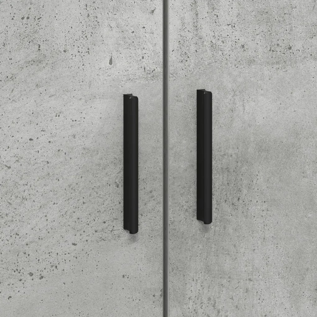 Tárolós ágykeret Beton szürke 100x200 cm
