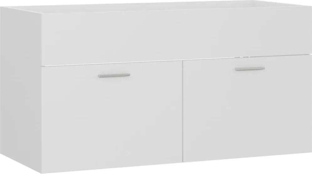 vidaXL fehér szerelt fa mosdószekrény 90 x 38,5 x 46 cm