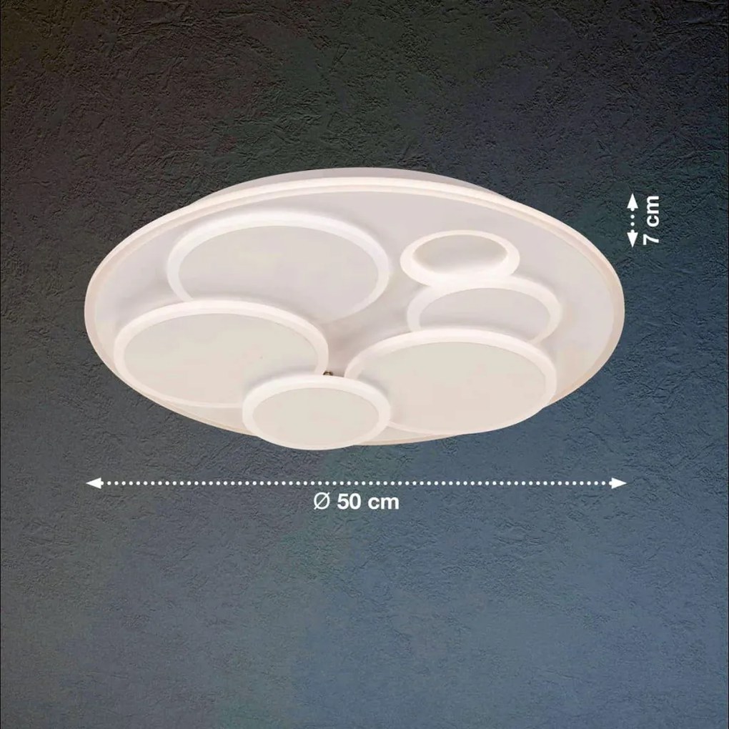 Fischer&Honsel Dots 21162 Süllyesztett mennyezeti lámpa 1x45W/LED 2700K 3700 lm IP20