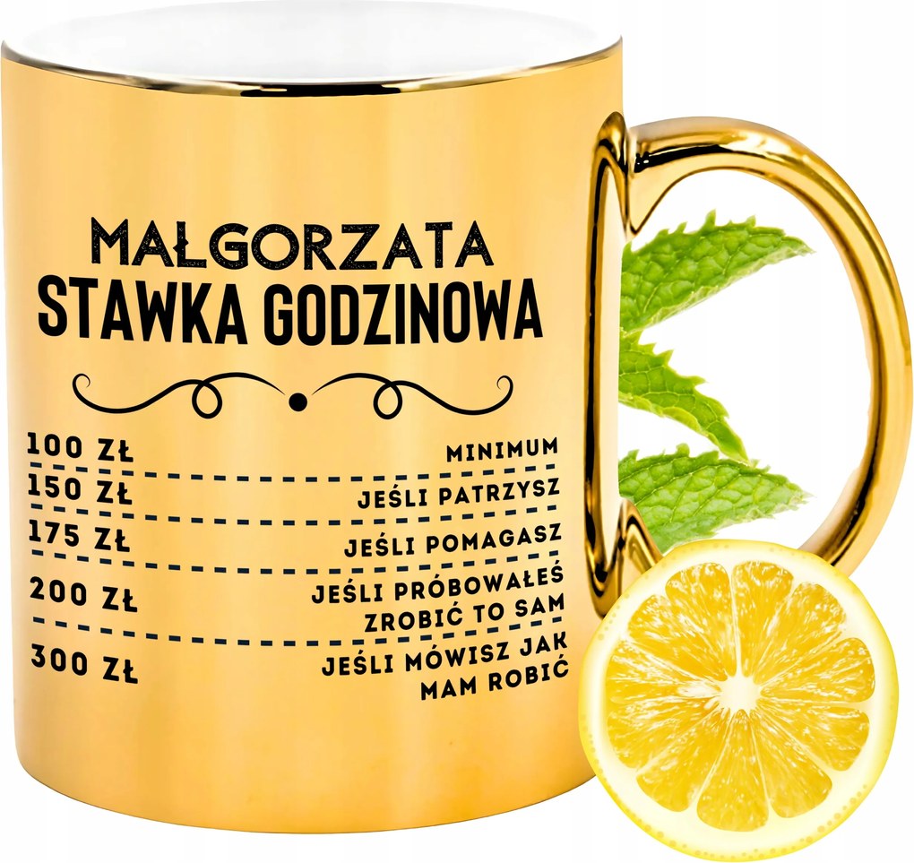 Prémium Arany Csillogó Bögre Margitnak Ajándék Nyomtatott Fotóval