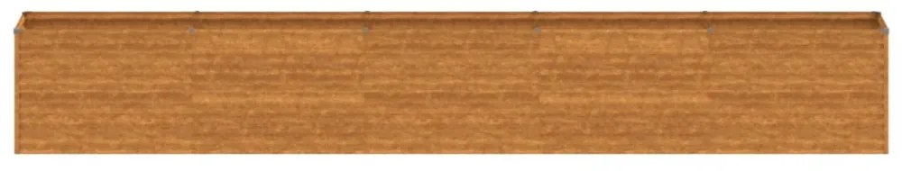 Corten acél kerti magaságyás 482 x 50 x 69 cm